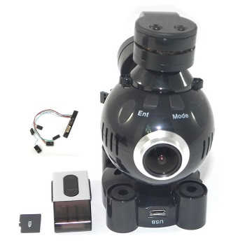 CX-22 CX22 Follower quad copter parts 12MP camera set (black color) - Click Image to Close